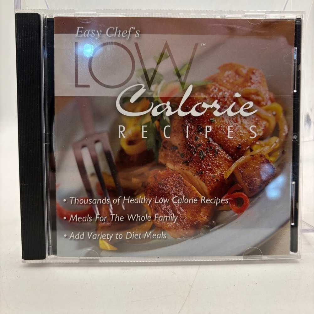 Easy Chef Low Calorie Recipes PC CD-ROM Software 2005 Windows XP 2000‎ 98 ME